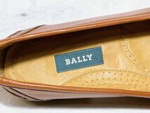 イタリア製【未使用】BALLY バリー 高級 ビットローファー 本革 レザー 茶 ビジネスシューズ US8.5M（約26.5cm）_画像7