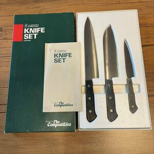 アムウェイ 包丁 3点セット 牛刀 三徳包丁 ペティ・ナイフ KNIFE SET ステンレス ヘンケルス Amway ZWILLING J.A.HENCKELS