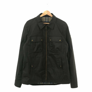 【美品】 Belstaff / ベルスタッフ | TOUR OVERSHIRT / コーデュロイ切替 ワックス オイルド ジャケット | L | ダークブラウン | メンズ