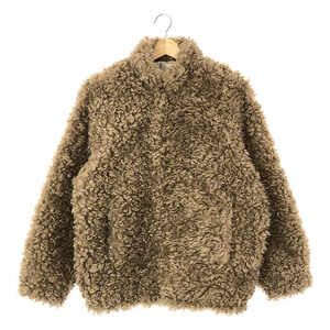 CLANE / クラネ | × MINAMI TANAKA CURL FUR SHORT COAT ジャケット | 0 | ライトブラウン | レディース