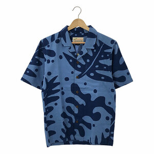 【新品】 pataloha patagonia / パタゴニアパタロハ | 総柄 オープンカラー アロハシャツ | XXS | Superior Blue | メンズ