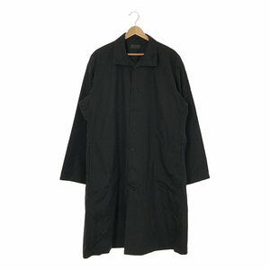 【美品】 S'YTE YOHJI YAMAMOTO / サイトヨウジヤマモト | スタンドカラー シングル オーバー シャツコート | 3 | ブラック | メンズ