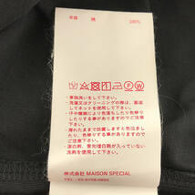 Maison Special / メゾンスペシャル | Italian Dead Stock Fabric Tシャツ | 1 | ブラック | メンズ_画像6