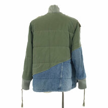 GREG LAUREN / グレッグローレン | 50/50ARMY/DENIM PUFFY KIMONO / リメイク ドッキング デストロイ パフィージャケット_画像5