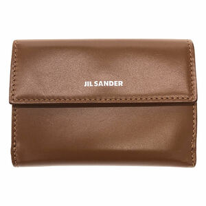 [ прекрасный товар ] JIL SANDER / Jil Sander | маленький Logo Bay Be бумажник | Brown | женский 