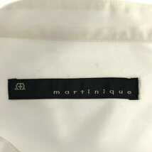 martinique / マルティニーク | バンドカラー ロングシャツ | ホワイト | レディース_画像5