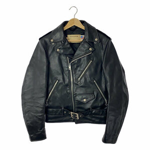 SCHOTT / ショット | 418 leather jacket / ダブルライダース レザージャケット | 34 | ブラック | メンズ