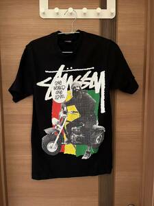 ステューシー STUSSY Tシャツ Jah Bike Sサイズ 半袖Tシャツ ONE WORLD ONE LOVE