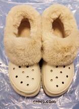 クロックス ファーエバークラッシュ ボーン M9/W11 (27cm) 使用少 crocs Furever Crush (208446-2Y2) ボア もこもこ_画像1