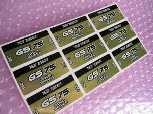 未使用品■ DG シャフトラベル　≪ GS75 ≫ GOLD SERIES【 9枚】S200　シール