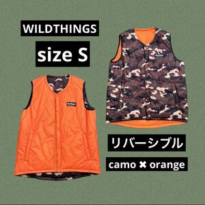 WILDTHINGS ベスト　リバーシブル　size S