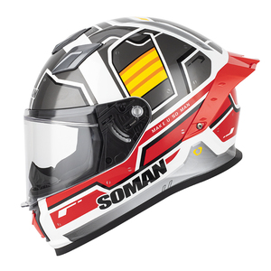 新入荷 フルフェイスヘルメット バイクヘルメット システムヘルメット オートバイ ヘルメット SOMAN DOT認証 男女兼用 A -サイズ:L