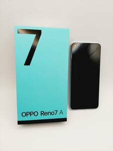 【6428】★1円スタート　中古品　Oppo Reno 7A ドリームブルー CHP2353 6GB 128GB オウガ・ジャパン　android オッパ SIMフリー