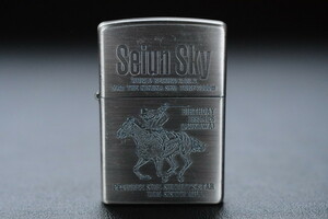 古いライター ZIPPO Seiun Sky 未使用品 検索用語→Aレター10内オイルライタージッポー競馬JRAセイウンスカイ