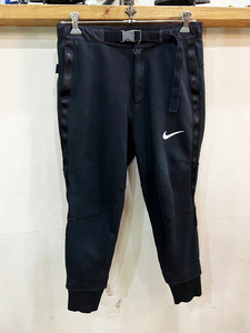 X13★NIKE ×sacai/ナイキ×サカイ NRG FLEECE PANT S#CZ4698 ロゴテープジョガーパンツ スウェットパンツ スミクロ メンズ Lサイズ