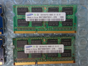 DDR3 2GB 2枚(4GB) 2Rx8 PC3 8500S SAMSUNG SO-DIMM