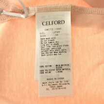 CELFORD セルフォード シアー タックスリーブ カットソー ピンク系 CWCT211095 レディース Tシャツ サイズ38 アパレル_画像3