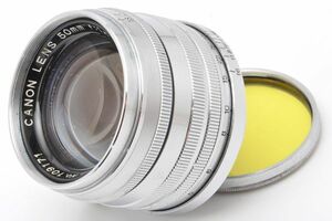 CANON LENS 50mm F1.8 キヤノン レンズ キャップ フィルター Lマウント L39 日本 キャノン カメラ 50/1.8 Leica ライカ Leitz ライツ 5 18