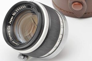 CANON LENS 50mm F1.8 キヤノン レンズ キャップ 革ケース Lマウント L39 日本製 キャノン カメラ 50/1.8 Leica ライカ Leitz ライツ 5 18