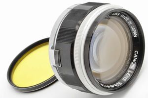 CANON LENS 50mm F1.2 キャノン レンズ フード フィルター 革ケース Lマウント L39 日本製 CAMERA CO キヤノン カメラ 50/1.2 5 12