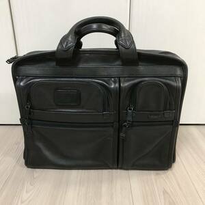 TUMI 96108DH Alpha Leather Organizer Portfolio Brief 2WAYビジネス ショルダー バッグ ナパ オール レザー ポートフォリオ ブリーフ