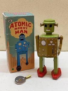 ■ブリキ■ ATOMIC ROBOT MAN ■ゼンマイ駆動■箱付き■