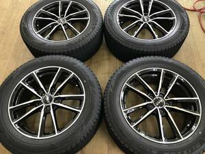 スタッドレス BS VRX3 235/55R18 MAK PCD112-5穴 7.5J+52 アルミホイールセット 4本 中古 ベンツ GLA 200d GLB H247 X247