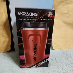 AKRACING ステンレスタンブラー500ml　フリップ式飲み口で、蓋したままでも飲めます！