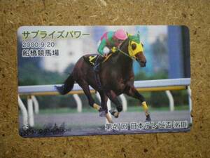 I809*sa prize power horse racing telephone card 