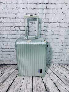 75n 120 RIMOWA/リモワ キャリーケース スーツケース 2輪 シルバー ダイヤル式 高さ約52cm 中古 現状品