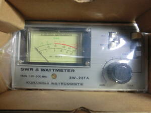 《未使用》クラニシ　電力メーター KRANISHI INSTRUMENTS《 SWR&WATTMETER RW-227A 》　取説・外箱 付　《送料無料》