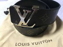 極美品 Louis Vuitton/ルイヴィトン　サンチュール LV イニシャルベルト　ブラック_画像1