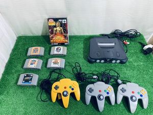 Nintendo ニンテンドー NINTENDO 64 NUS-001 JPN 本体 ソフト カセット コントローラー 線 ゲーム機 任天堂 通電確認済み i15