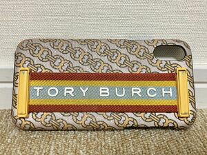 G499☆送料無料☆美品 TORYBURCH/トリーバーチ iPhoneX iPhoneXS対応 スマホケース gemini link phone caseスマホケース daylily gemini