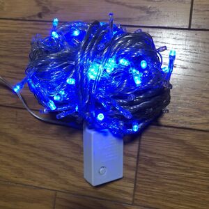 クリスマス LED イルミネーション ブルー　LEDロープライト　20m200球　まとめて4セット！　連結可能です