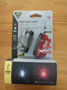 ★新品未使用★トピーク AERO USB　COMBO 自転車用前後ライトセット