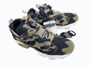 デッド!! 未使用!! REEBOK x A BATHING APE x MITA INSTAPUMP FURY OG BAPE ベイプカモ リーボック ポンプフューリー 迷彩 us 9 / 27 ㎝