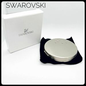 SWAROVSKI スワロフスキー 手鏡 コンパクト鏡 コンパクトミラー ノベルティ クリスタル ラインストーン 非売品　ファッション小物