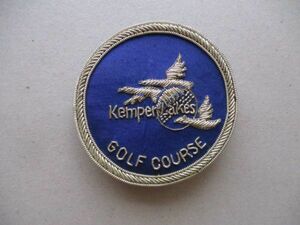 Kemper Lakes GOLF COURSE エンブレム ワッペン/PGAゴルフUSA金モール刺繍アイビーファッションIVYビンテージPATCHパッチ紋章ブレザー V197