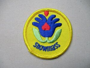 80s SNOWMASS ワッペン/花ColoradoコロラドASPENスキー場ビンテージpatchスキーヤーvintageスキーUSAパッチUSアメリカSKIアスペン V198