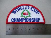 80s WORLD CUP CHAMPIONSHIP ワッペンWCS/ワールドカップ スキー場ビンテージpatchスキーヤーvintageスキーもみの木パッチSKI V198_画像7