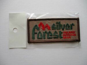 シルバーフォレストSILVER FORESTワッペン/釣りフィッシング登山キャンプ当時物CAMPハイキング廃盤OUTDOORアウトドアPATCHアップリケ V192