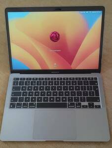 美品　Apple MacBook Air M1 UKキーボード 13.3インチ 2020 MVH22J/A メモリ16GB/512GB/スペースグレー