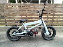 BMXカブ 太足 Fフォークワイド化 47mmピストン 刻印49cc 新品パーツ多数 カスタム車両_画像1