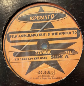 Fela Anikulapo Kuti & The Africa 70 - Zombie / ハウスDJもヘヴィー・プレイするアフロ・ファンクの大名盤！