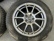 195/60R16 2021年製 ブリヂストン VRX2 プリウス イスト ウィッシュなどに 中古スタッドレス ●16×6.5J 100/5H ET48_画像5