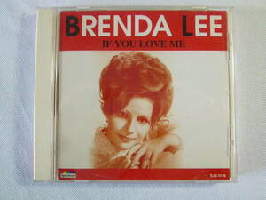 BRENDA LEE ブレンダ・リー / IF YOU LOVE ME ベスト盤！- 愛の讃歌 - シェルブールの雨傘 - わが心のサンフランシスコ - この世の果てまで