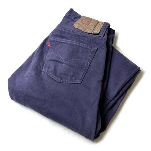 90年代! 90s USA製 Levi's リーバイス 501 ヴィンテージ ハイウエスト 後染め カラー ジーンズ デニムパンツ パープル 紫 W32 メンズ 希少