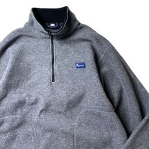 アウトドア系! 90s USA製 Penfield ペンフィールド ヴィンテージ プルオーバー ハーフジップ フリース ジャケット グレー Mサイズ メンズ_画像3