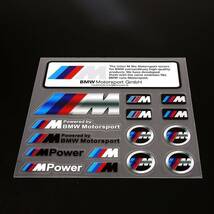 新入荷　限定　最新！NEW BMW Mパフォーマンス　クリヤーステッカーセット M1 M3 M4 M5 M6 _画像2